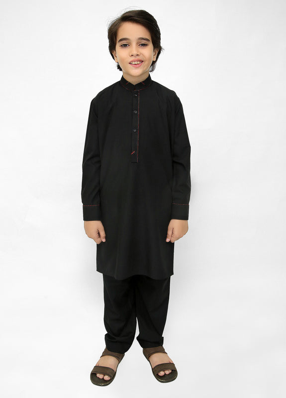 Black Kurta Pajama For Kids