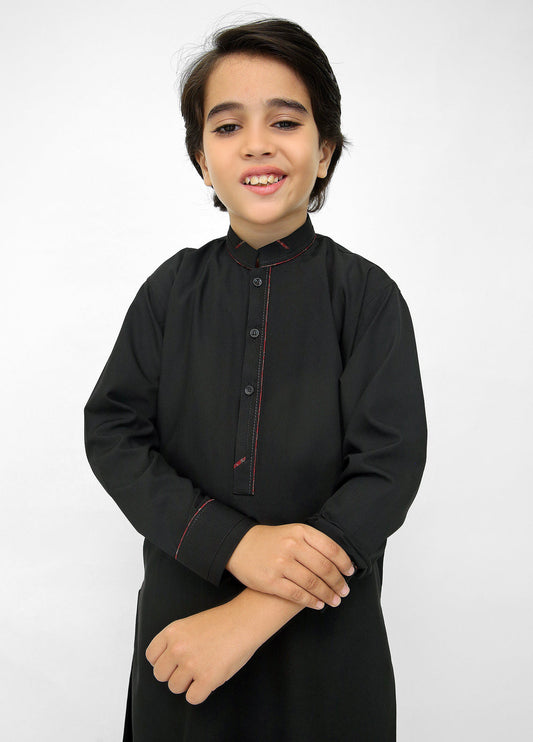 Black Kurta Pajama For Kids