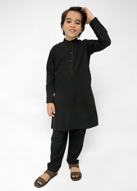 Black Kurta Pajama For Kids