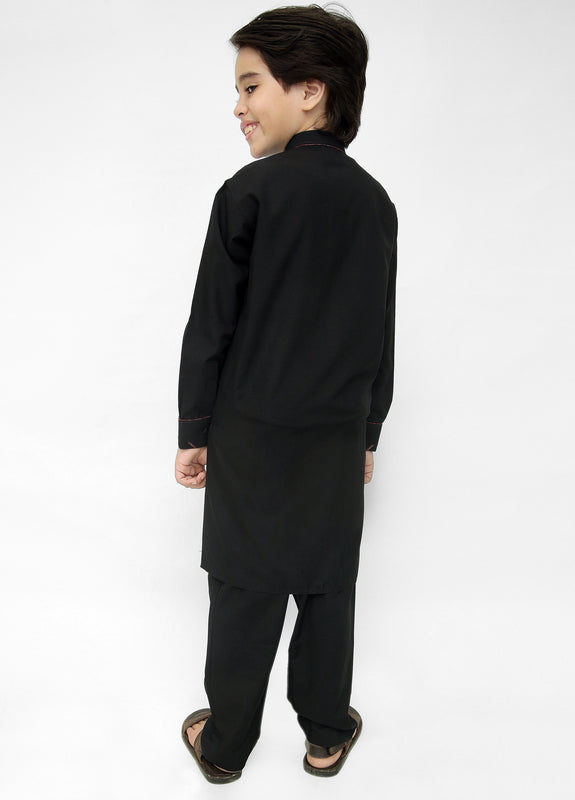 Black Kurta Pajama For Kids