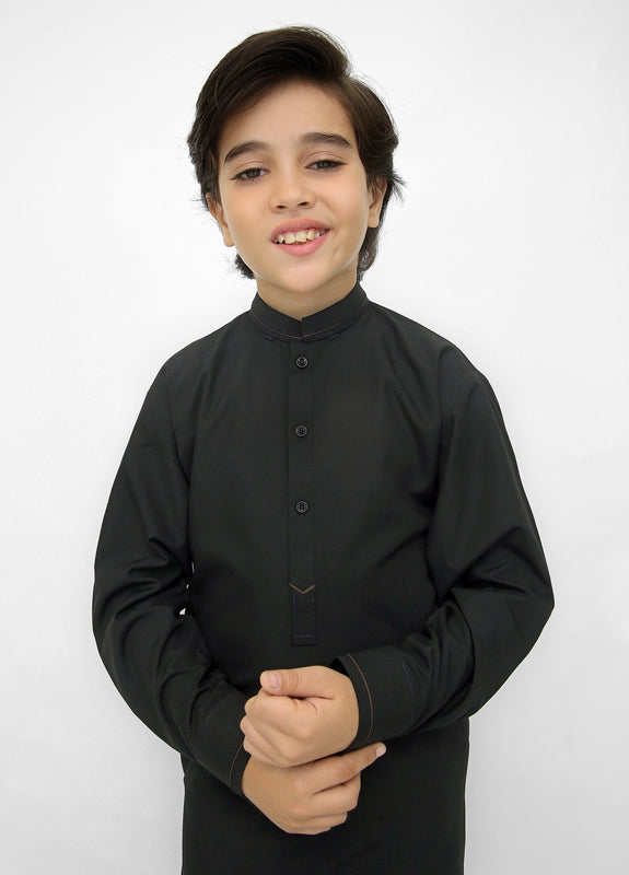 Black Kurta Pajama For Kids