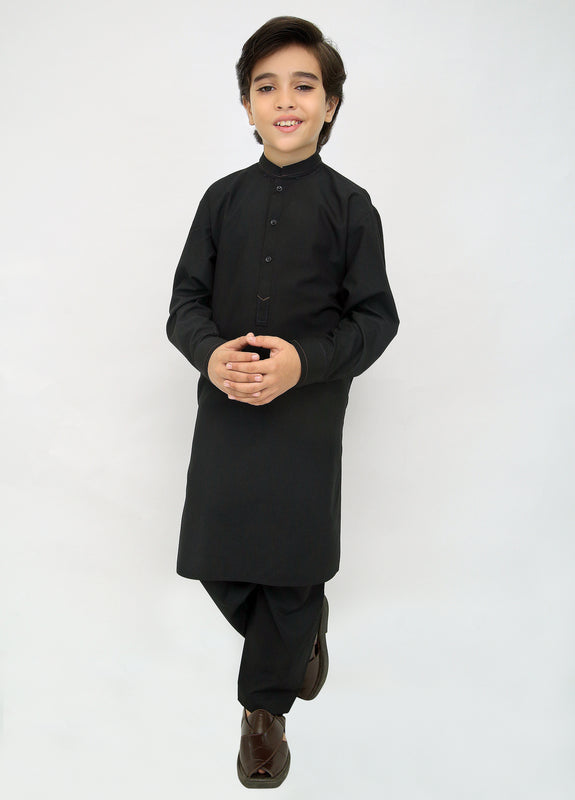 Black Kurta Pajama For Kids