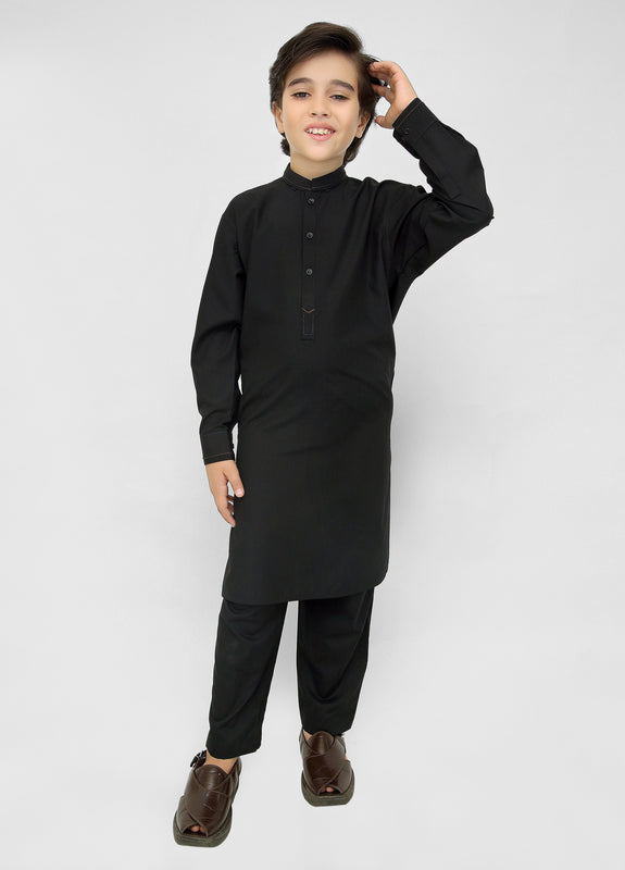 Black Kurta Pajama For Kids