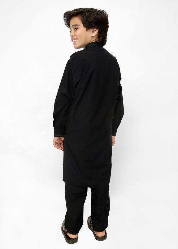 Black Kurta Pajama For Kids