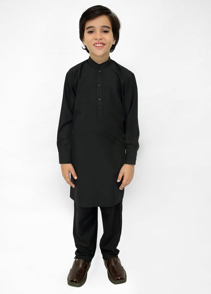 Black Kurta Pajama For Kids