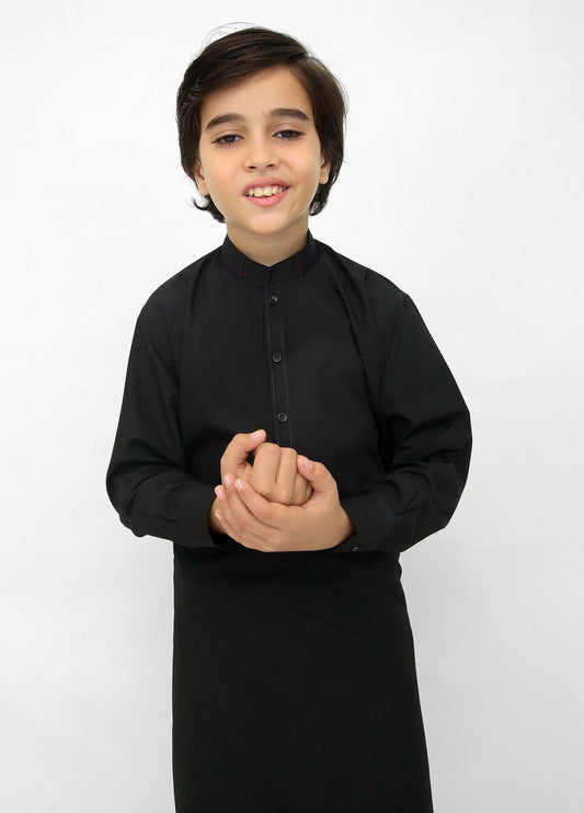 Black Kurta Pajama For Kids