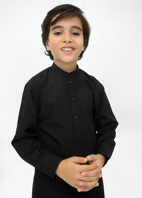 Black Kurta Pajama For Kids