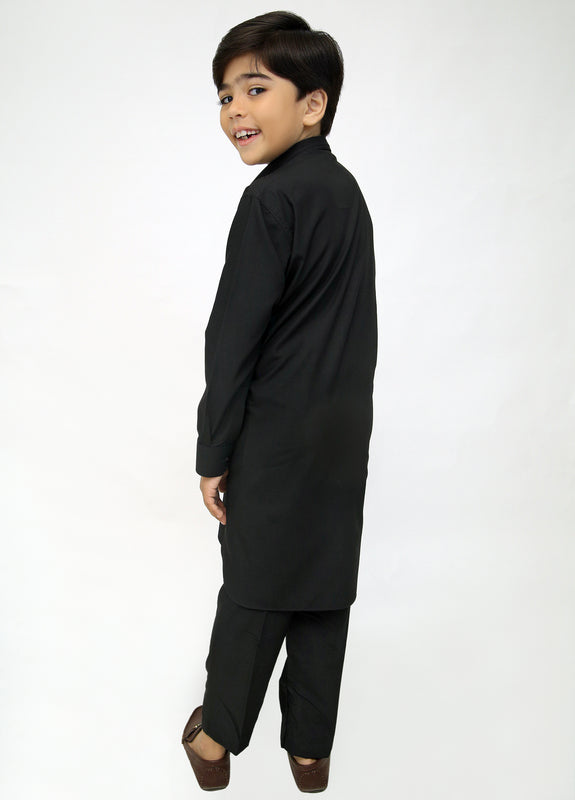 Black Kurta Pajama For Kids