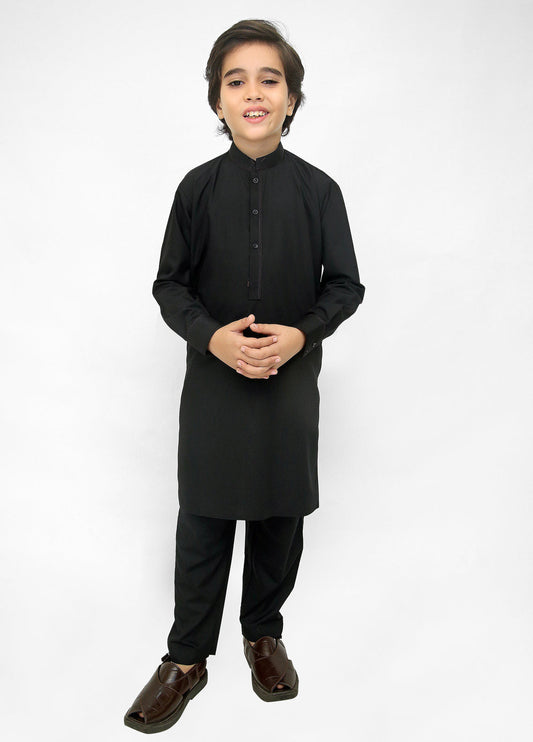 Black Kurta Pajama For Kids