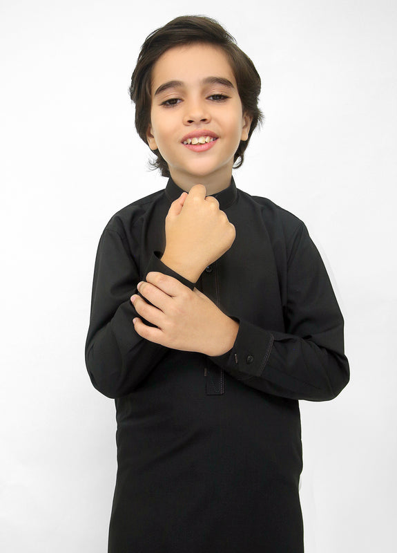 Black Kurta Pajama For Kids