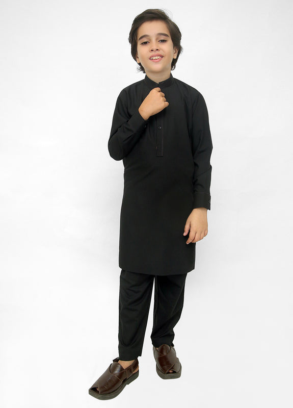 Black Kurta Pajama For Kids