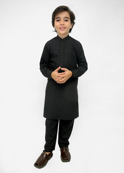 Black Kurta Pajama For Kids