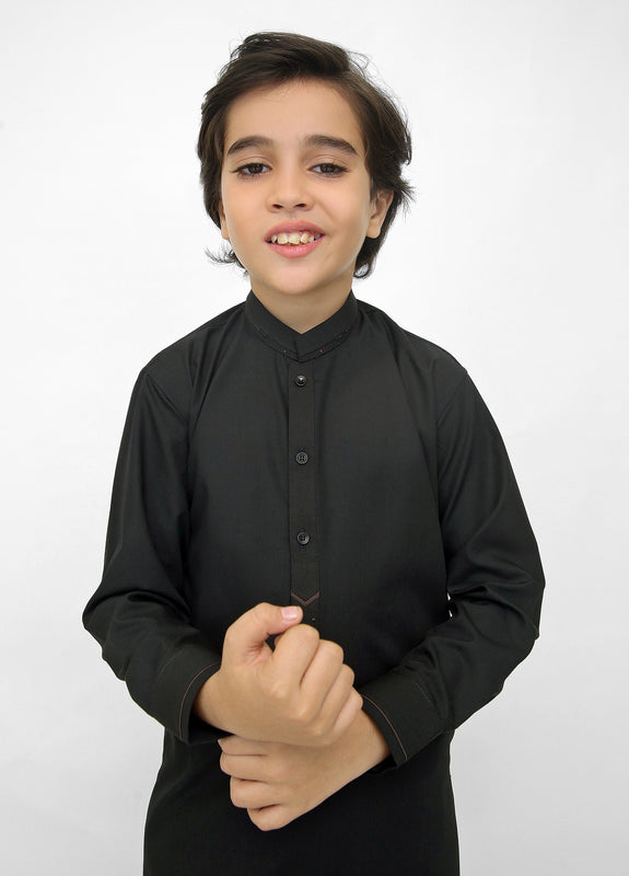 Black Kurta Pajama For Kids