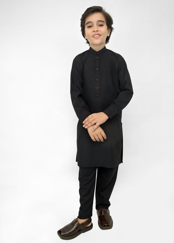 Black Kurta Pajama For Kids