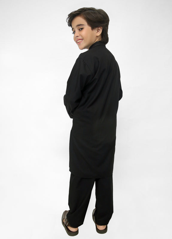 Black Kurta Pajama For Kids