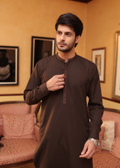 Dark Brown Men Shalwar Kameez