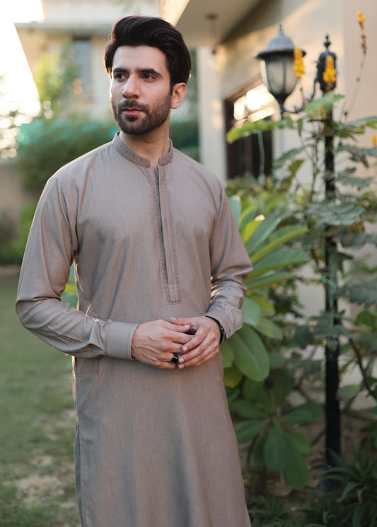 Light Grey Men Shalwar Kameez