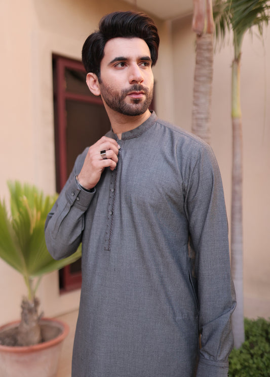 Grey Men Shalwar Kameez