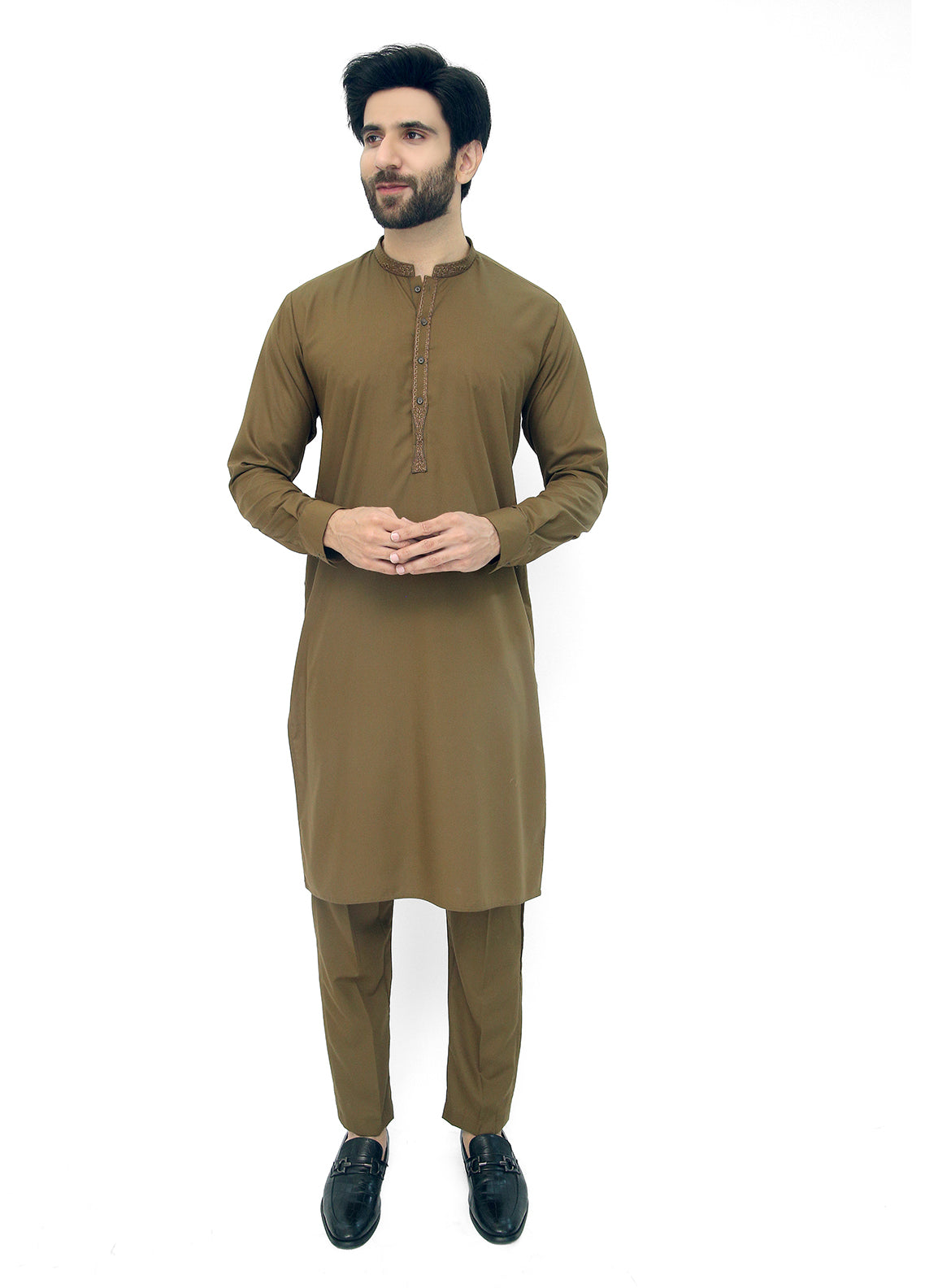 Mehendi green kameez shalwar I Men shalwar kameez I Stylish Kameez Shalwar