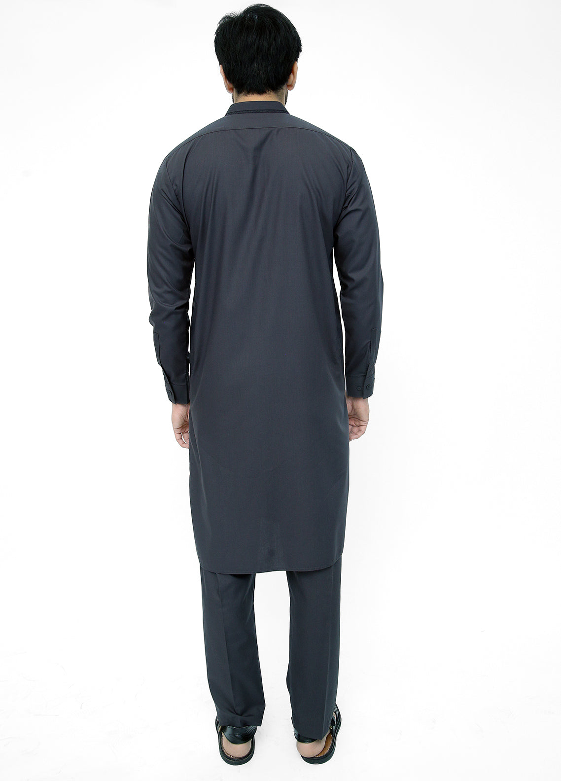 Charcoal Gray Kameez Trouser I Charcoal Gray kurta Pajama I Charcoal Gray Kameez Shalwar