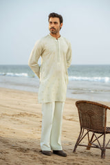 Mint Green Embroidered Kurta Trouser FD-5064