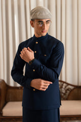 Navy Blue Suiting Waistcoat WS-244-112