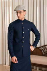 Navy Blue Suiting Waistcoat WS-244-112