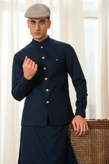 Navy Blue Suiting Waistcoat WS-244-112