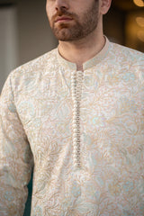 Off-White Embroidered Kurta Trouser FD-5069