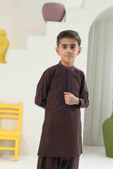 Plum Embroidered Kameez Shalwar KD - 30