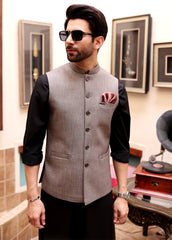 Light Brown Men Waistcoat