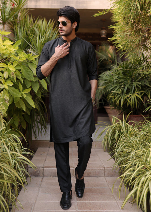 Black Men Trouser Kameez