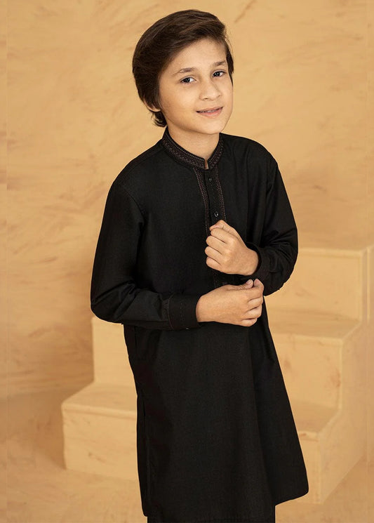 Kids Kurta Pajamas - Black