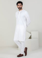 Men's White Kameez Trouser