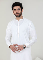 Men's White Kameez Trouser