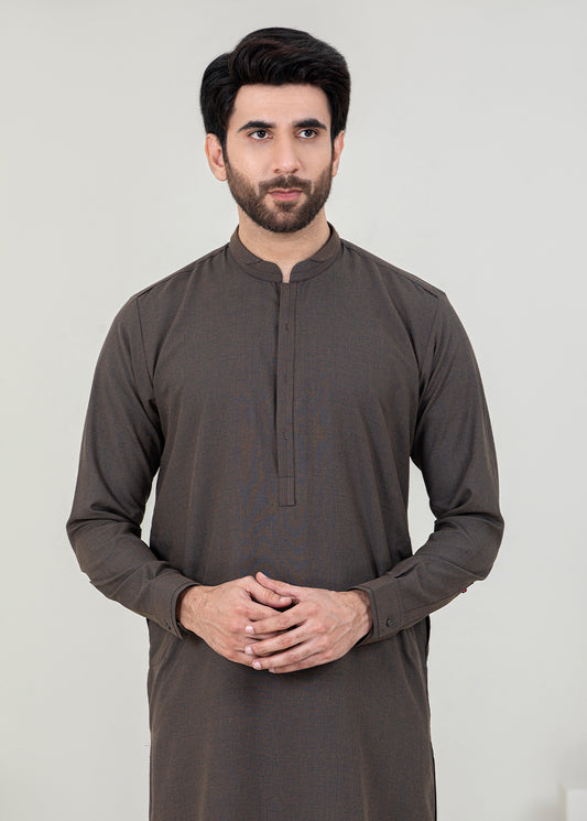 Brown Men Kameez Trouser