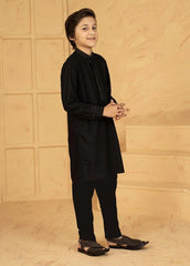 Black Embroidered Kurta Pajama