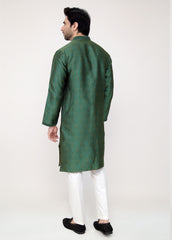 Green Blended Special Kurta