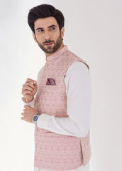 Light Pink Men Waistcoat