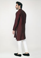 Mehroon Blended Special Kurta