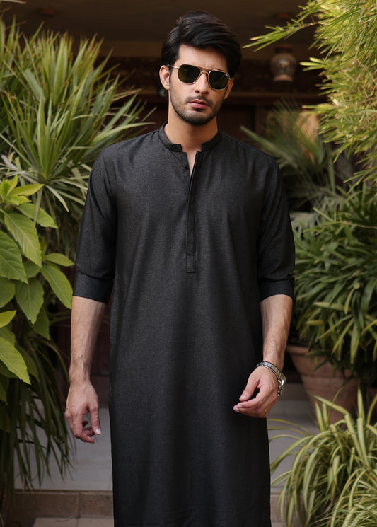 Black Men Trouser Kameez