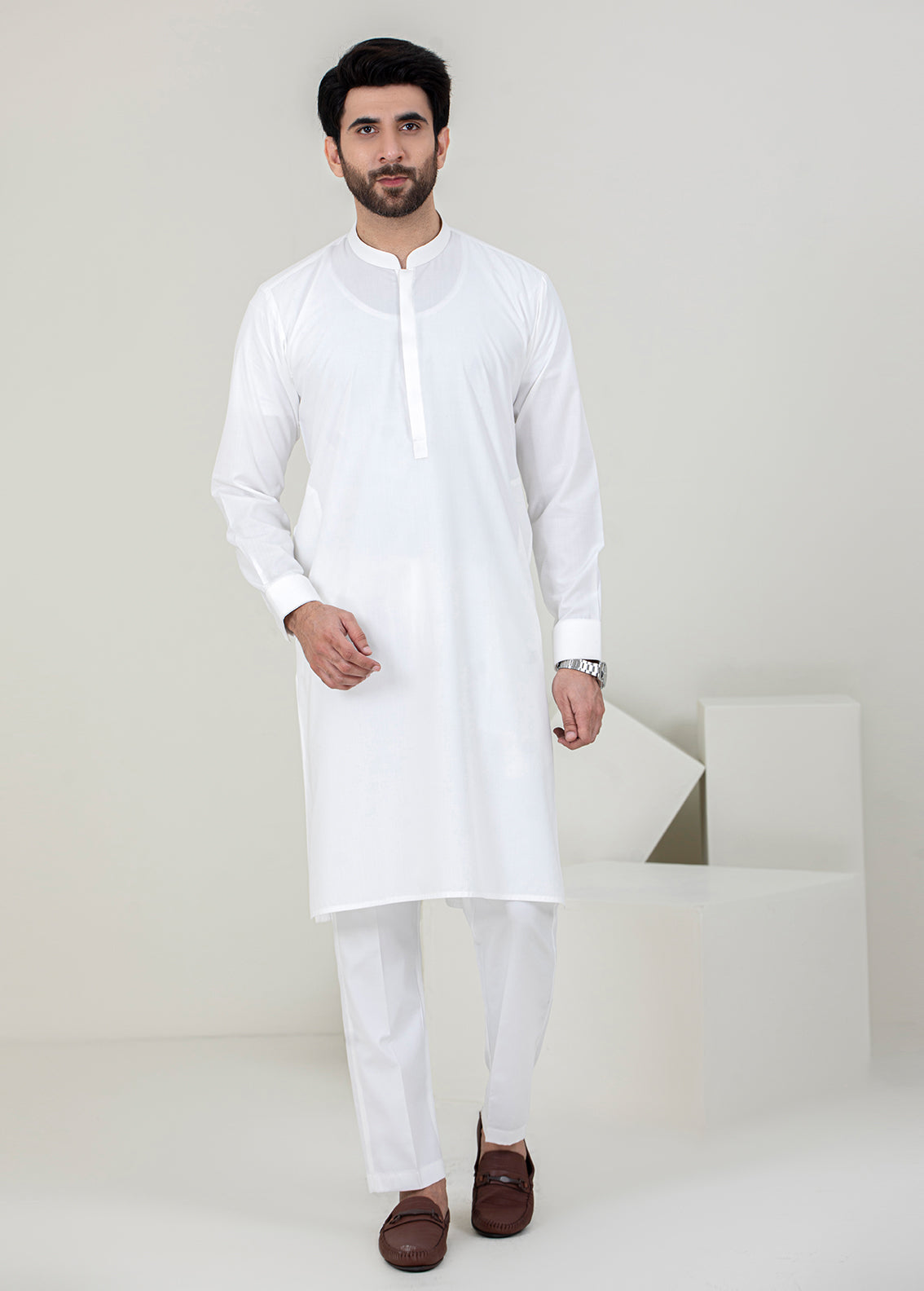 Off-White Men Kameez Trouser