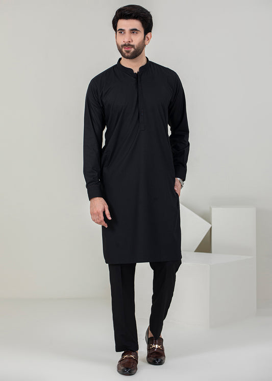 Men Kameez Trouser - Black