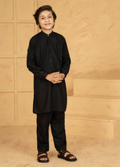 Kids Kurta Pajamas - Black