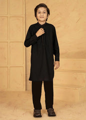 Black Embroidered Kurta Pajama