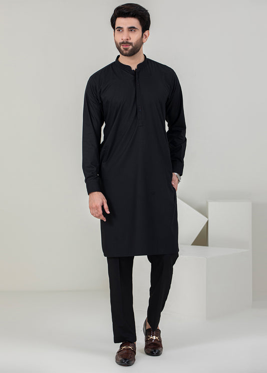 Men Kameez Trouser - Black