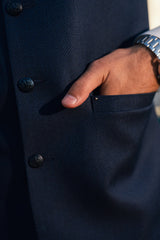 Metallic Blue Suiting Waistcoat WS-2020