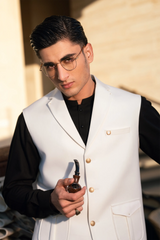 White Lapel Suiting Waistcoat WS-2017