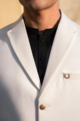 White Lapel Suiting Waistcoat WS-2017