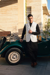 White Lapel Suiting Waistcoat WS-2017